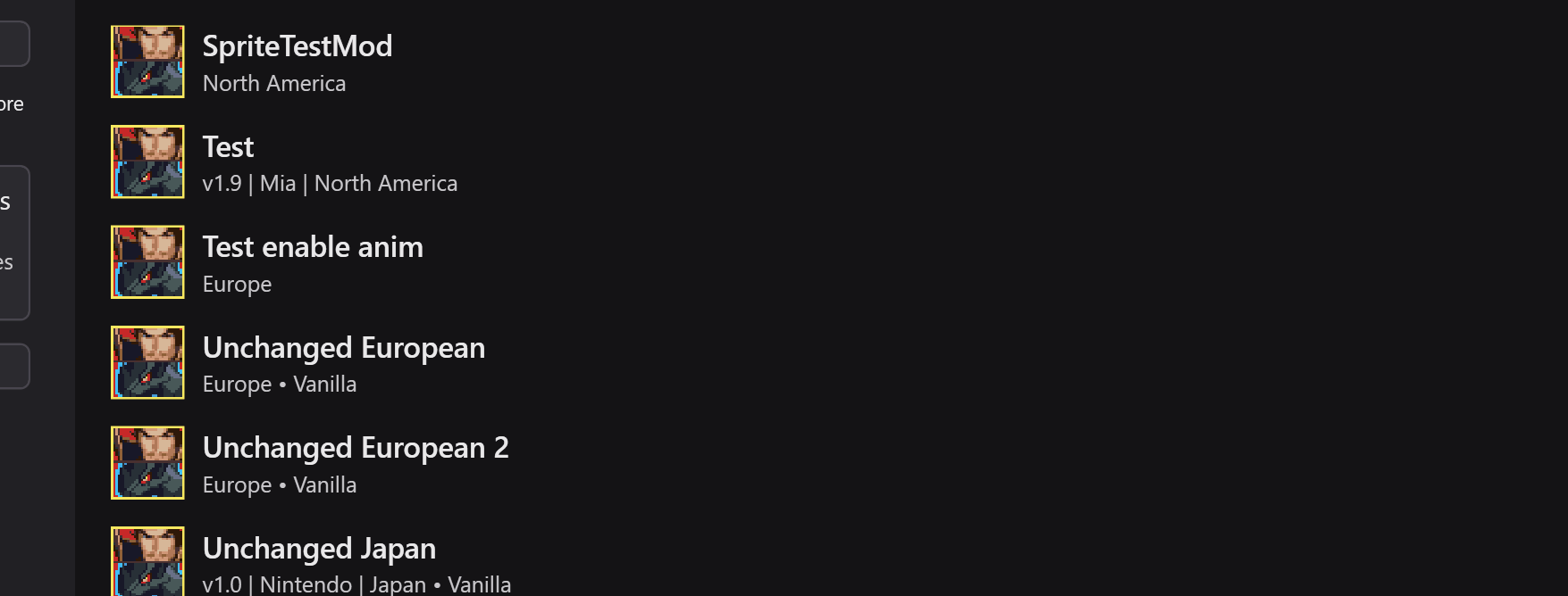 Animated image showing the right click menu being openend on a mod and patch option being selected