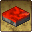 Small square border containing an image of a slice of ground where the surface is red, this is the sprite for the "Magma" terrain