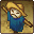 Square sprite with a scarecrow wearing a straw hat