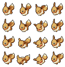 Eevee sprite sheet