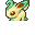 Small cropped leafeon sprite facing left