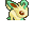 Small cropped leafeon sprite facing right